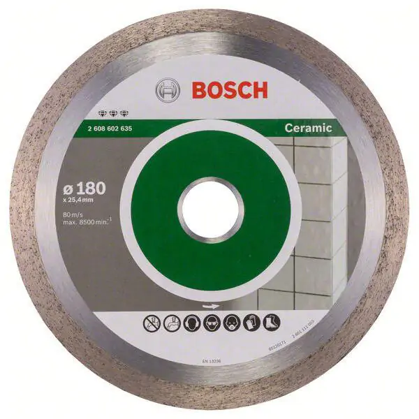 Bosch 2608602635 Dijamantska rezna ploča Best for Ceramic, 180 x 25,40 x 2,2 x 10 mm