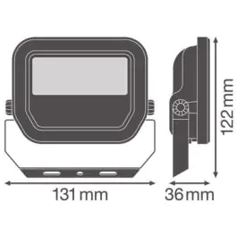 Osram LED reflektor FL PFM 10W 6500K SYM 100 crni