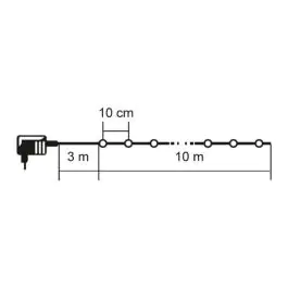 Lampice za jelku sa 100 toplo belih LED dioda ML-C2001