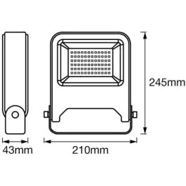 Osram LEDVANCE LED feflektor Flood 50W 3000k T. sivi