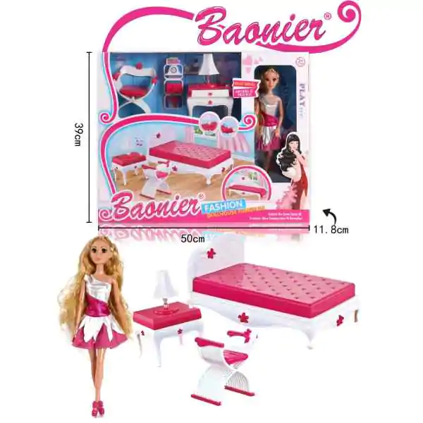 Set lutka sa spavaćom sobom