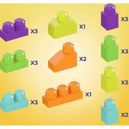 Mega Bloks Hippo, 25 delova