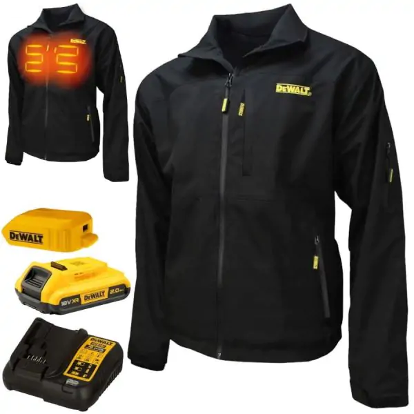 DeWalt DCHJ090BD1 Soft-Shell jakna sa grejačima, 1x2.0Ah, sa adapterom - proizvod na akciji