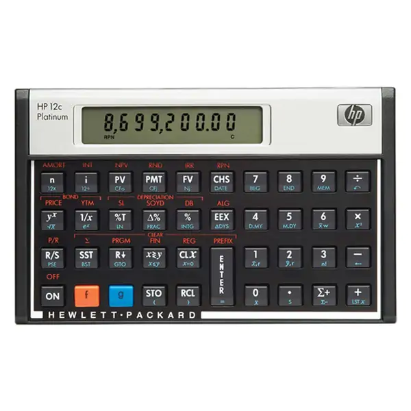 Kalkulator finansijski HP-12C PLATINUM /INT crni