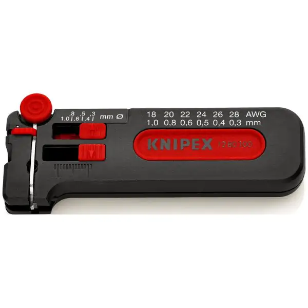 Knipex mini skidač izolacije Ø 0,3-1,0mm 12 80 100 SB - proizvod na akciji