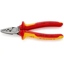 Knipex klešta za krimpovanje hilzni (kablovskih završetaka) 1000V VDE 180mm u blister pakovanju 97 78 180 SB