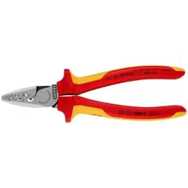 Knipex klešta za krimpovanje hilzni (kablovskih završetaka) 1000V VDE 180mm u blister pakovanju 97 78 180 SB