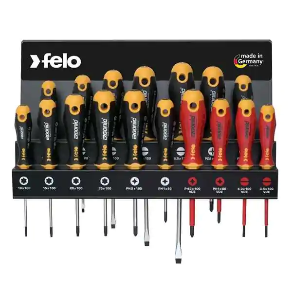 Felo set šrafcigera Felo Ergonic  SL/PH/PZ/TX 40091743 17 kom