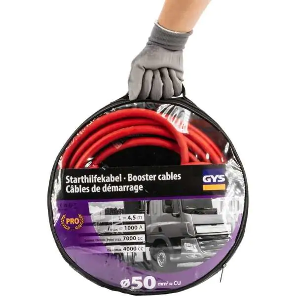 Profesionalni Silikonski Kabl za Startovanje 50mm2 – 4,5m, 1000A GYS