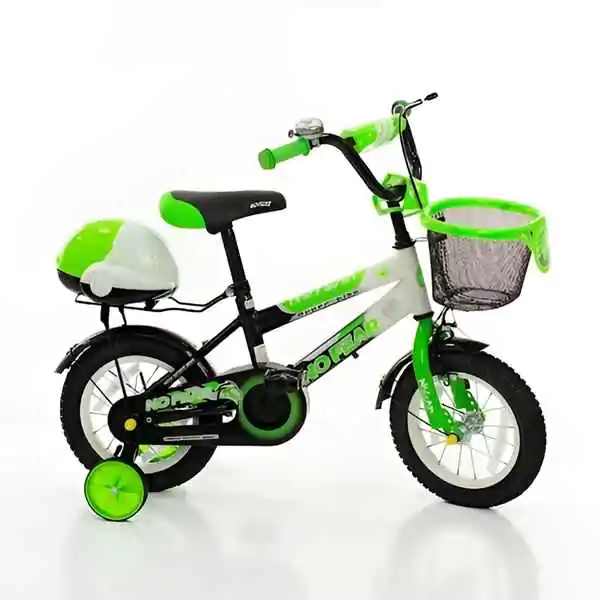 Dečiji bicikl sa pomoćnim točkovima No fear 721-14" zeleni - proizvod na akciji