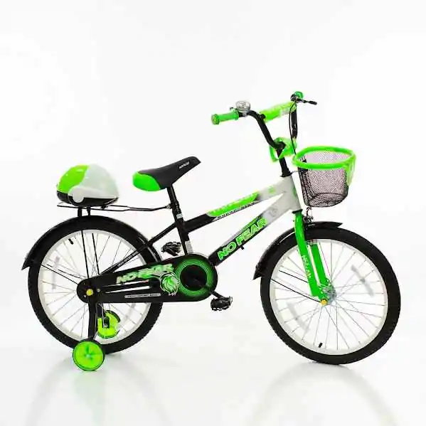 Dečiji bicikl sa pomoćnim točkovima No fear 721-20" zeleni - proizvod na akciji