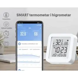 Wi-Fi smart termometar i higrometar 0-60°C WFS-TH06A