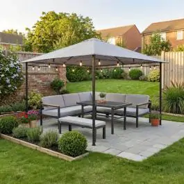 Metalni baštenski paviljon Gazebo 3x3 m FDZN 7005