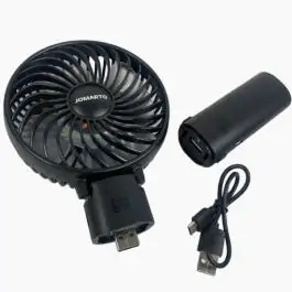JOMARTO Mini ručni ventilator crni