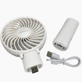 JOMARTO Mini ručni ventilator beli