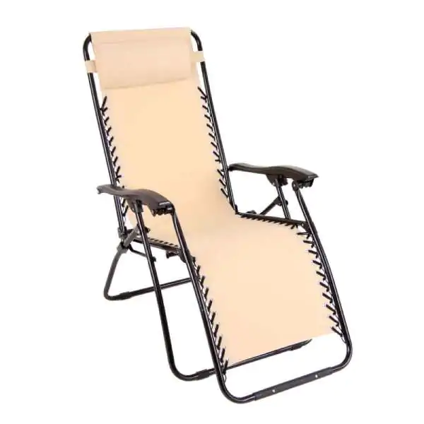 Baštenska relax stolica bež DJ48066
