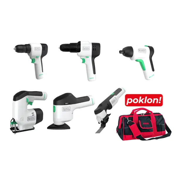 Black+Decker set REVIVA alata 6 delova + poklon torba - proizvod na akciji