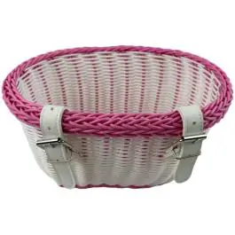 Korpa za bicikl roze