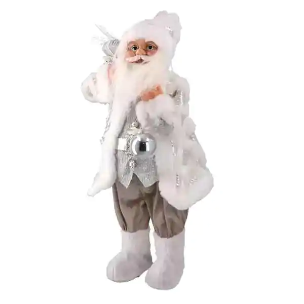 Deda Mraz srebrni 60cm Deco Santa
