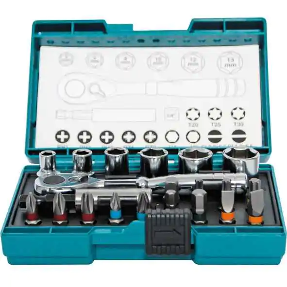 Makita set bitova i nasadnih ključeva 1/4