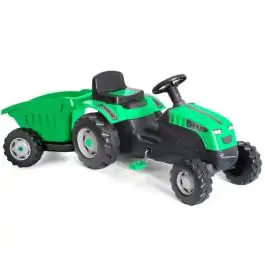 Dečiji traktor sa prikolicom na pedale 959 zeleni