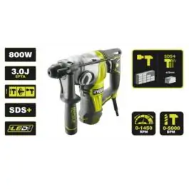 Električna čekić-bušilica SDS+, 800W – RYOBI RSDS800-K