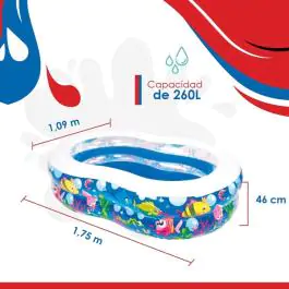 Bazen za decu 175x109x46cm Osmica, Ribice