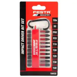 FESTAT Set od 10 komada Bitova PH-PZ-TORX S2 1/4" 50mm