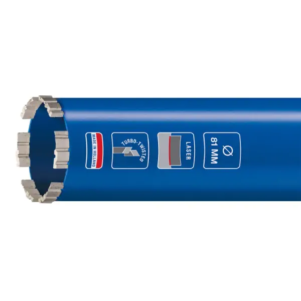 Dijamantska krunasta burgija za mokro bušenje Laset Master 14mm/200mm Carat