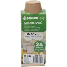 Saksije papirne P1008 biorazgradive 8 x 8 cm 24kom. STREND PRO
