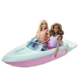 Barbie set sa vozilima i dve lutke