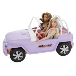 Barbie set sa vozilima i dve lutke