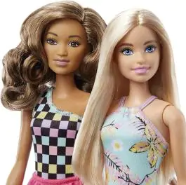 Barbie set sa vozilima i dve lutke