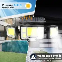 Solarni LED reflektor lampa sa PIR senzorom LRFSL02 Prosto