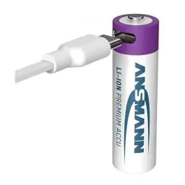 Punjive Li-Ion baterije 1.5V 2000mAh AA USB tip C ulazom za punjenje Ansmann 4 kom