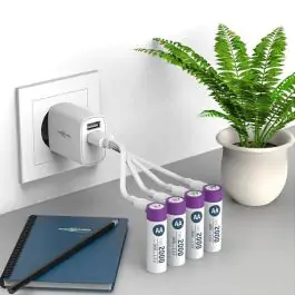 Punjive Li-Ion baterije 1.5V 2000mAh AA USB tip C ulazom za punjenje Ansmann 4 kom