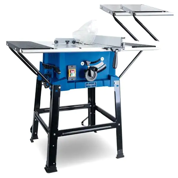 Scheppach HS110 stolni cirkular 2000W sa postoljem i produžecima stola, Ø254 mm, visina reza 87 mm