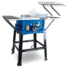 Scheppach HS110 stolni cirkular 2000W sa postoljem i produžecima stola, Ø254 mm, visina reza 87 mm
