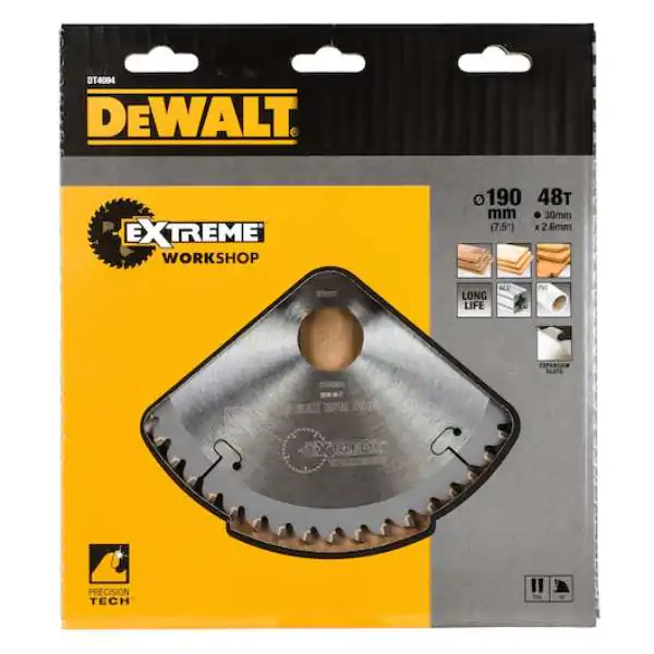 DeWalt DT4094 list za kružnu testeru 190mm, 48 zuba – Extreme Workshop