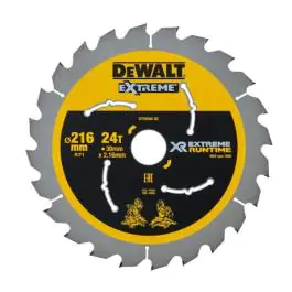 DeWalt DT99568 list za kružnu testeru 216 mm – 24 zuba za brzo i efikasno sečenje