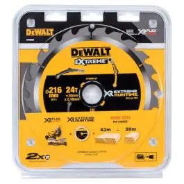 DeWalt DT99568 list za kružnu testeru 216 mm – 24 zuba za brzo i efikasno sečenje