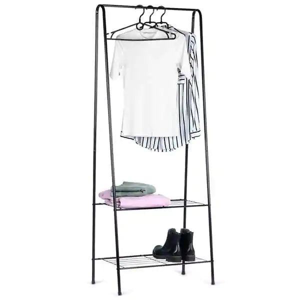 Stalak za odecu sa 2 police 60 x 35 x 153 cm Vilde