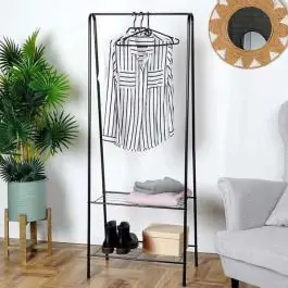 Stalak za odecu sa 2 police 60 x 35 x 153 cm Vilde