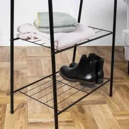 Stalak za odecu sa 2 police 60 x 35 x 153 cm Vilde