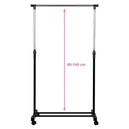 Podesivi stalak za odeću sa tockicima 72 x 42 x 140 cm Vilde