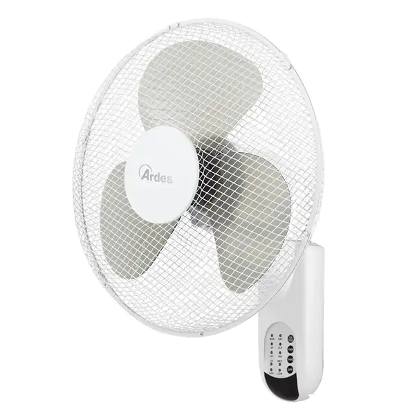 ARDES 5W40RW Zidni ventilator 50W sa daljinskim upravljačem i tajmerom beli