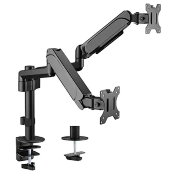 MA-DA2P-01 Gembird Podesivi dupli stoni držač za monitor, tilt,17-32 max.2x9kg