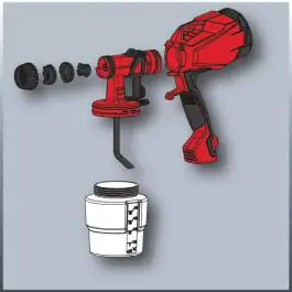 Einhell TC-SY 500 P električni raspršivač boje – 1000 ml, 500 W, za boju i lak