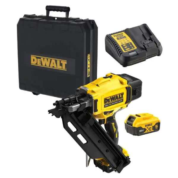 DeWalt DCN930P2 18V XR akumulatorski pištolj za eksere, 2×5.0 Ah baterije, punjač i kofer