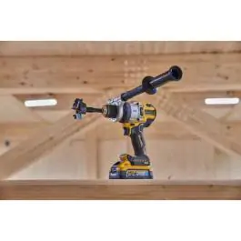 DeWalt DCD1007H2T 18 V XR akumulatorska udarna bušilica-odvijač, 2×5.0 Ah Powerstack baterije, punjač, bočna ručka i kofer